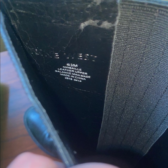 Nine West Braille - Black Knee Boots with Smooth Finish and Side Detailing - Picture 9 of 11